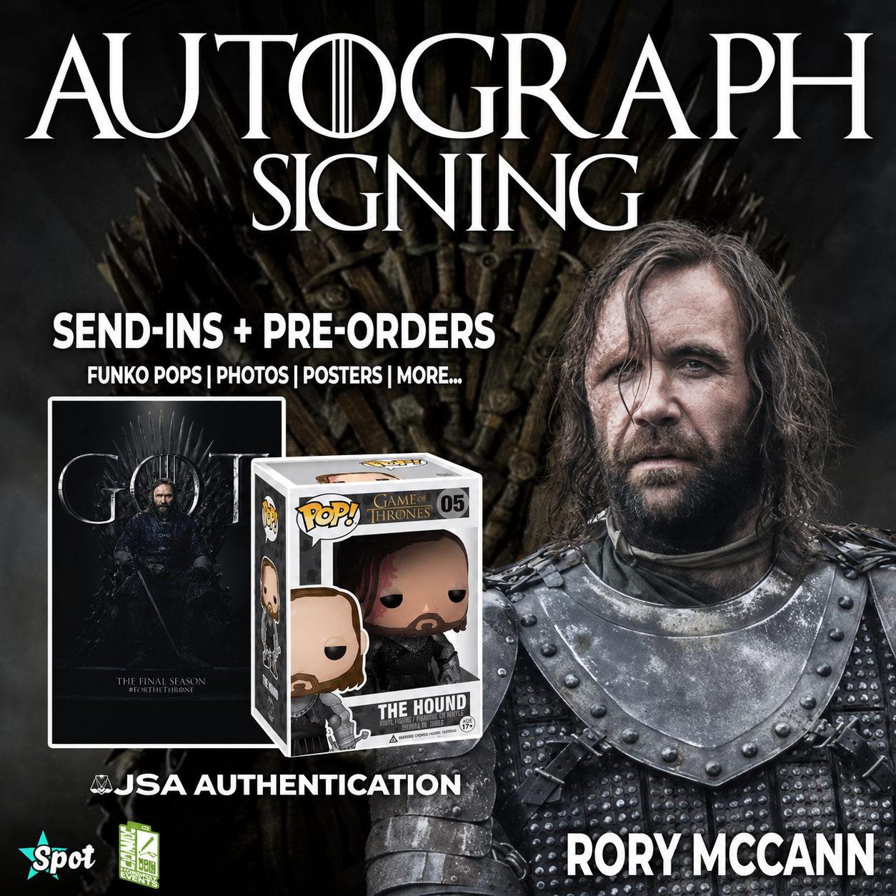 Rory McCann to Sign for StarSpot! | The Hound in Game of Thrones