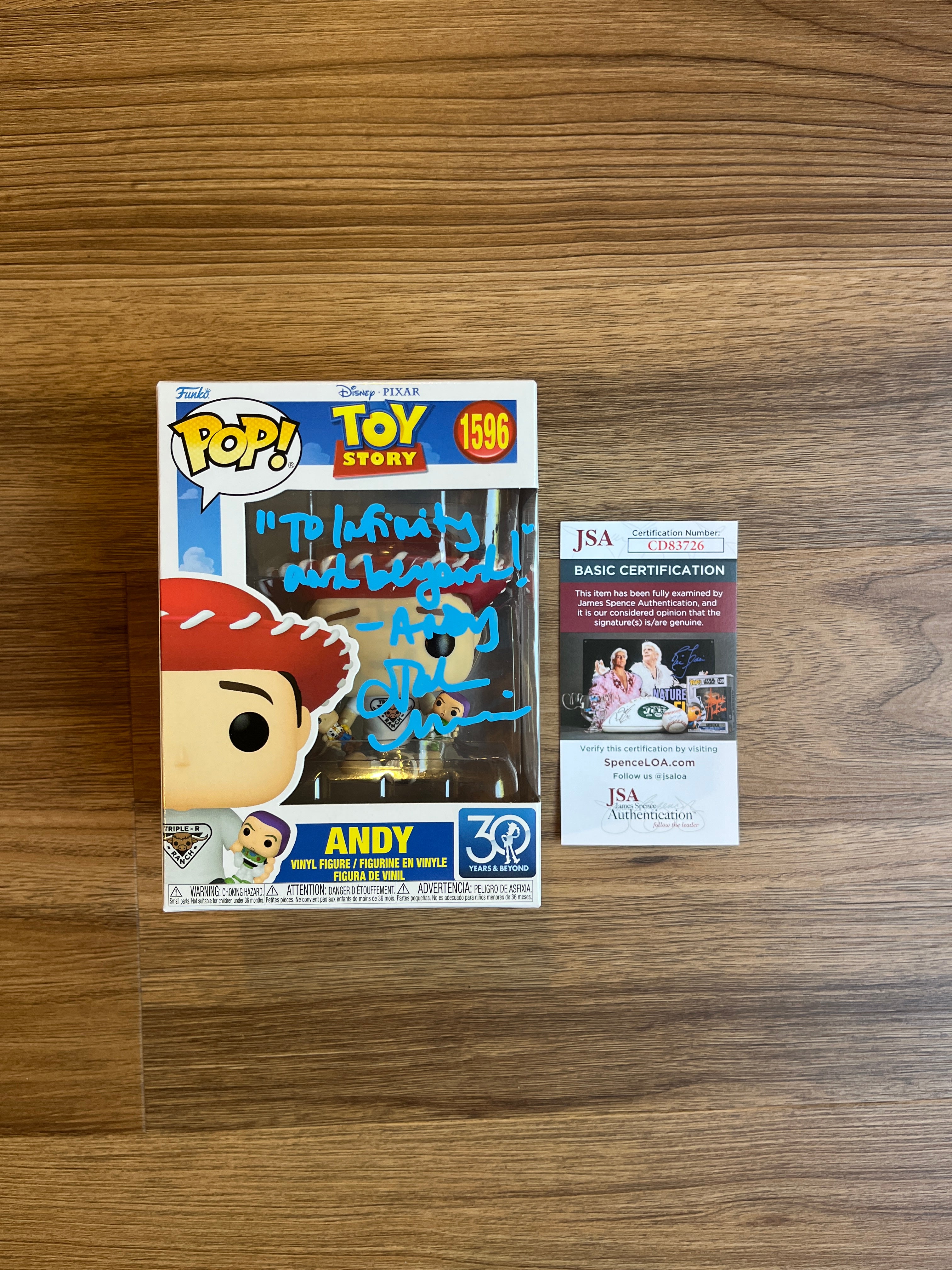 John Morris Exclusive Signed collection | Andy | Toy Story