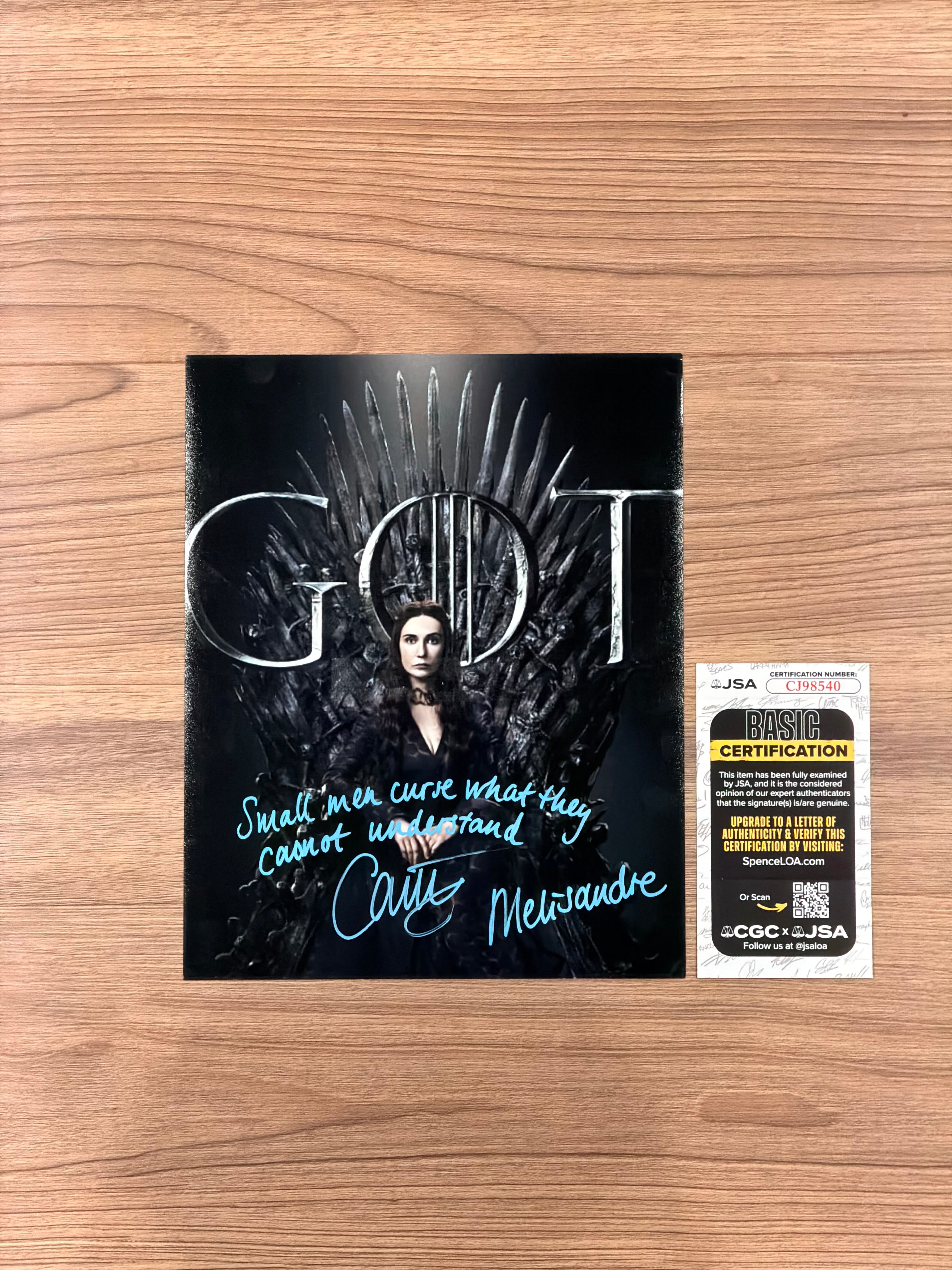 Carice van Houten Exclusive Signed Collection | Melisandre