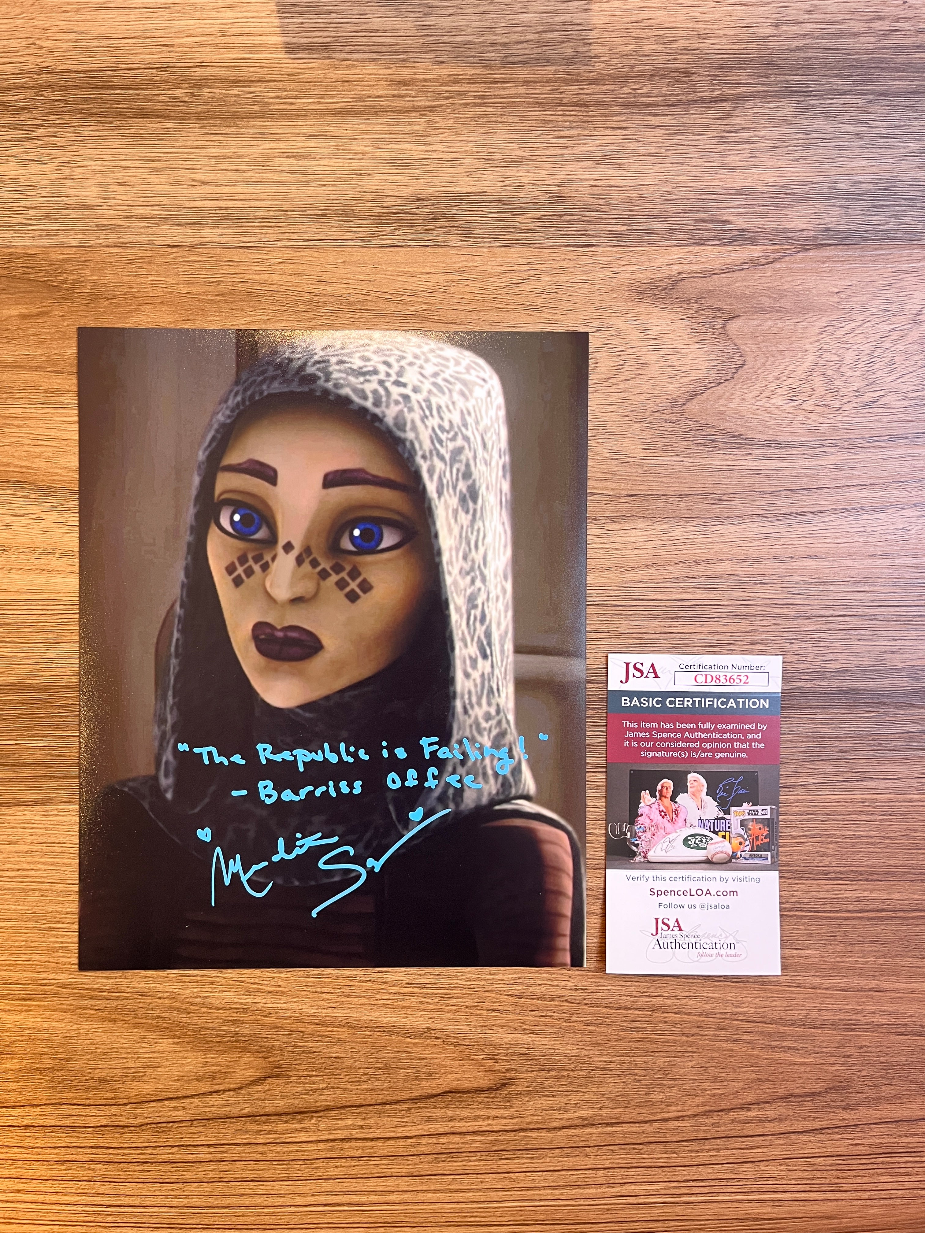 Meredith Salenger Exclusive Signed collection | Barriss Offee | Ione Marcy