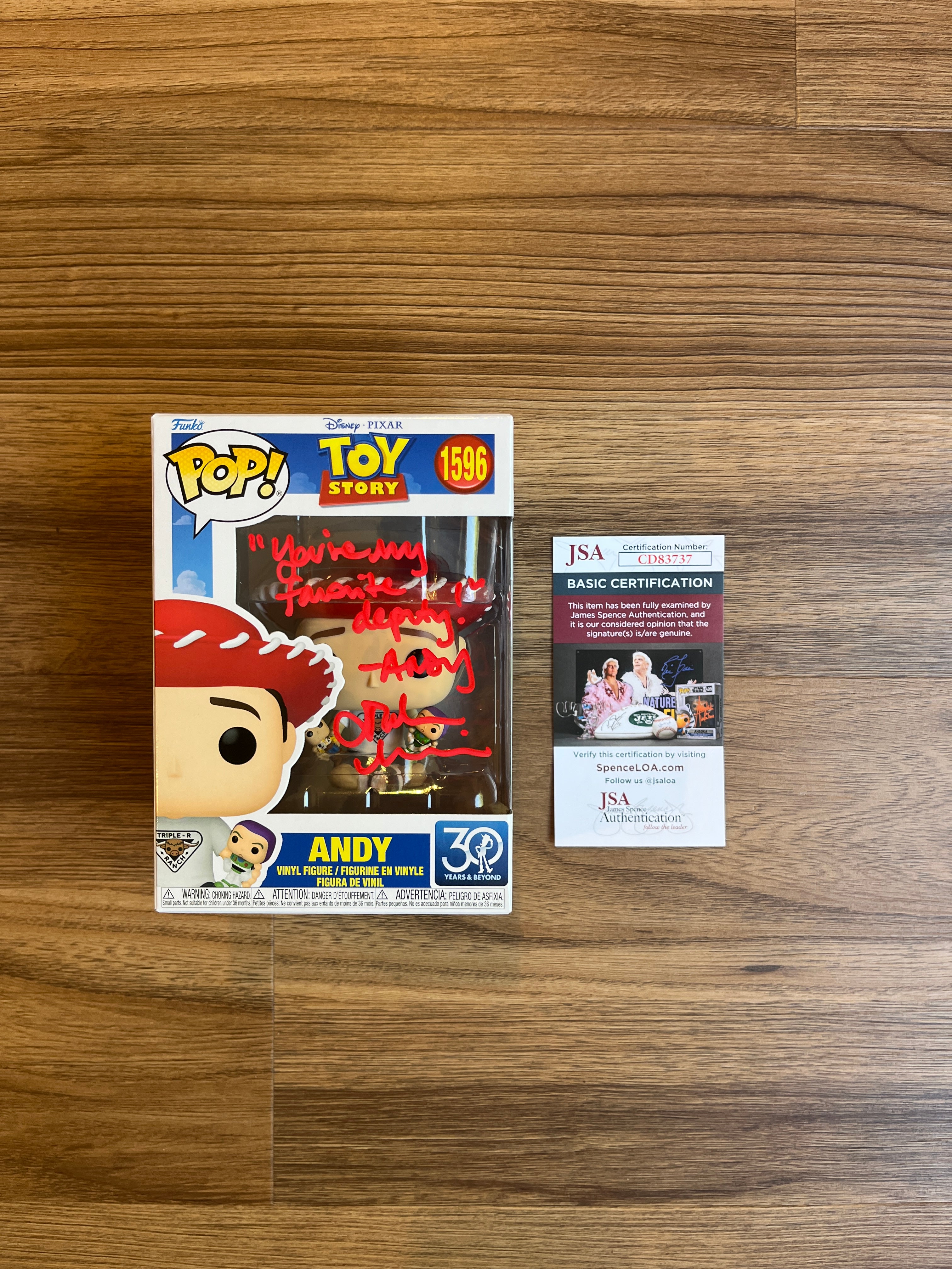 John Morris Exclusive Signed collection | Andy | Toy Story