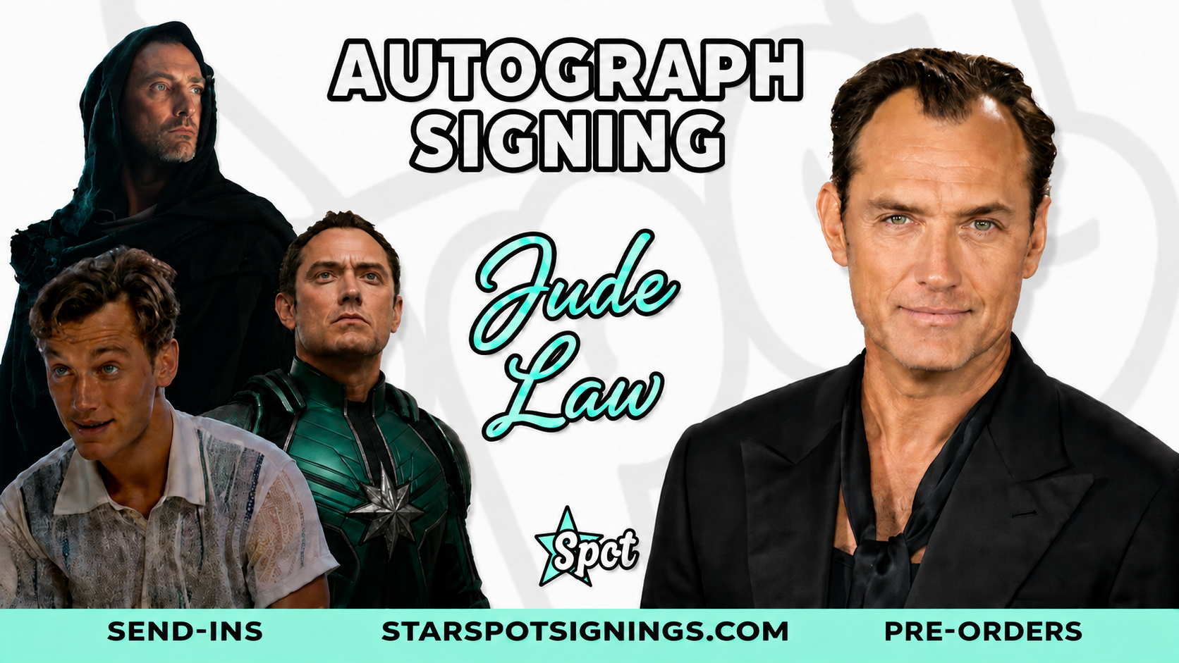 Jude Law Autograph Signing