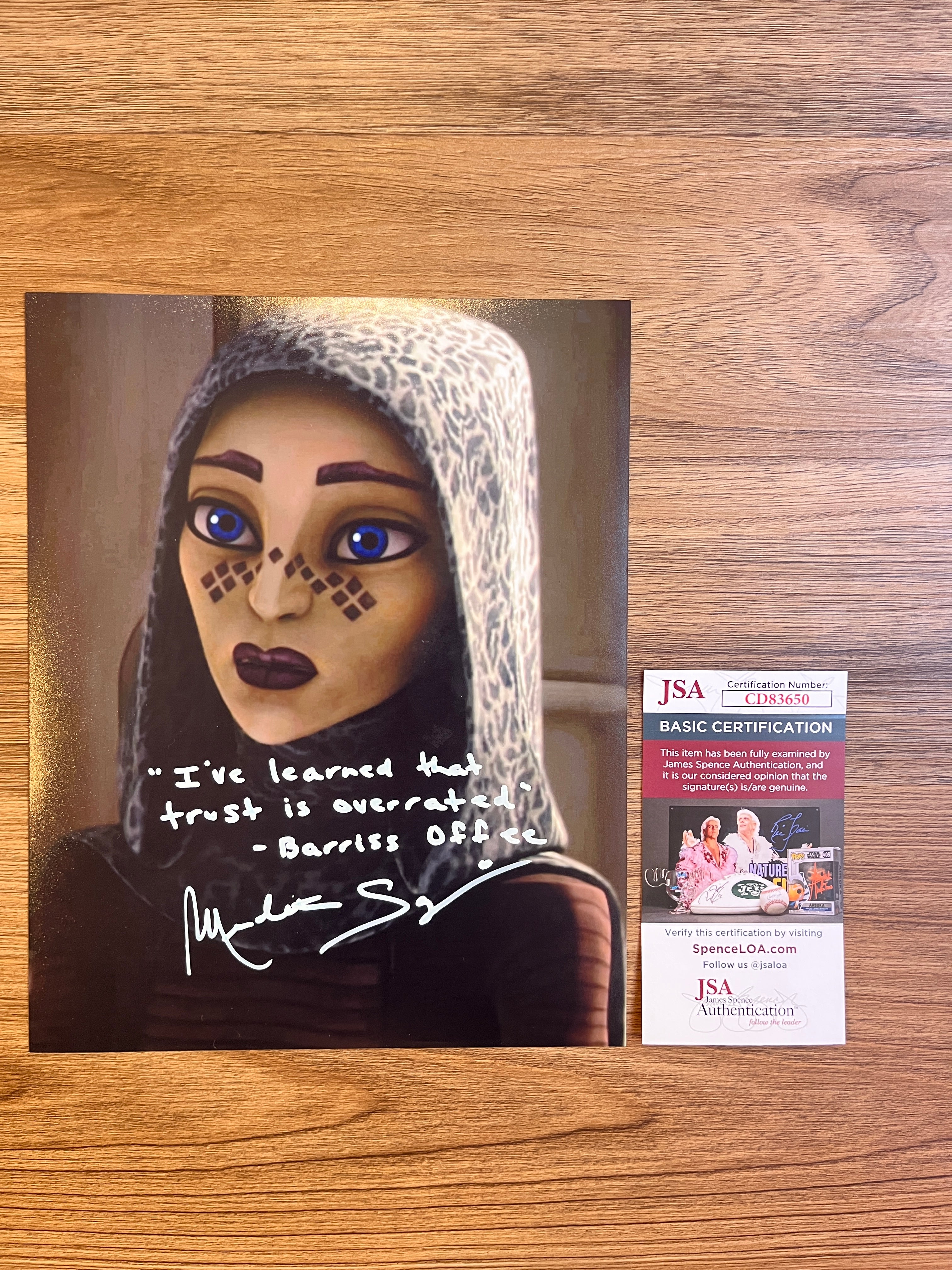 Meredith Salenger Exclusive Signed collection | Barriss Offee | Ione Marcy