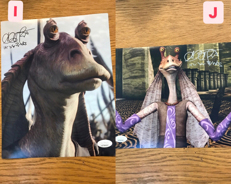 Ahmed Best Exclusive Signed Collection | Jar Jar Binks