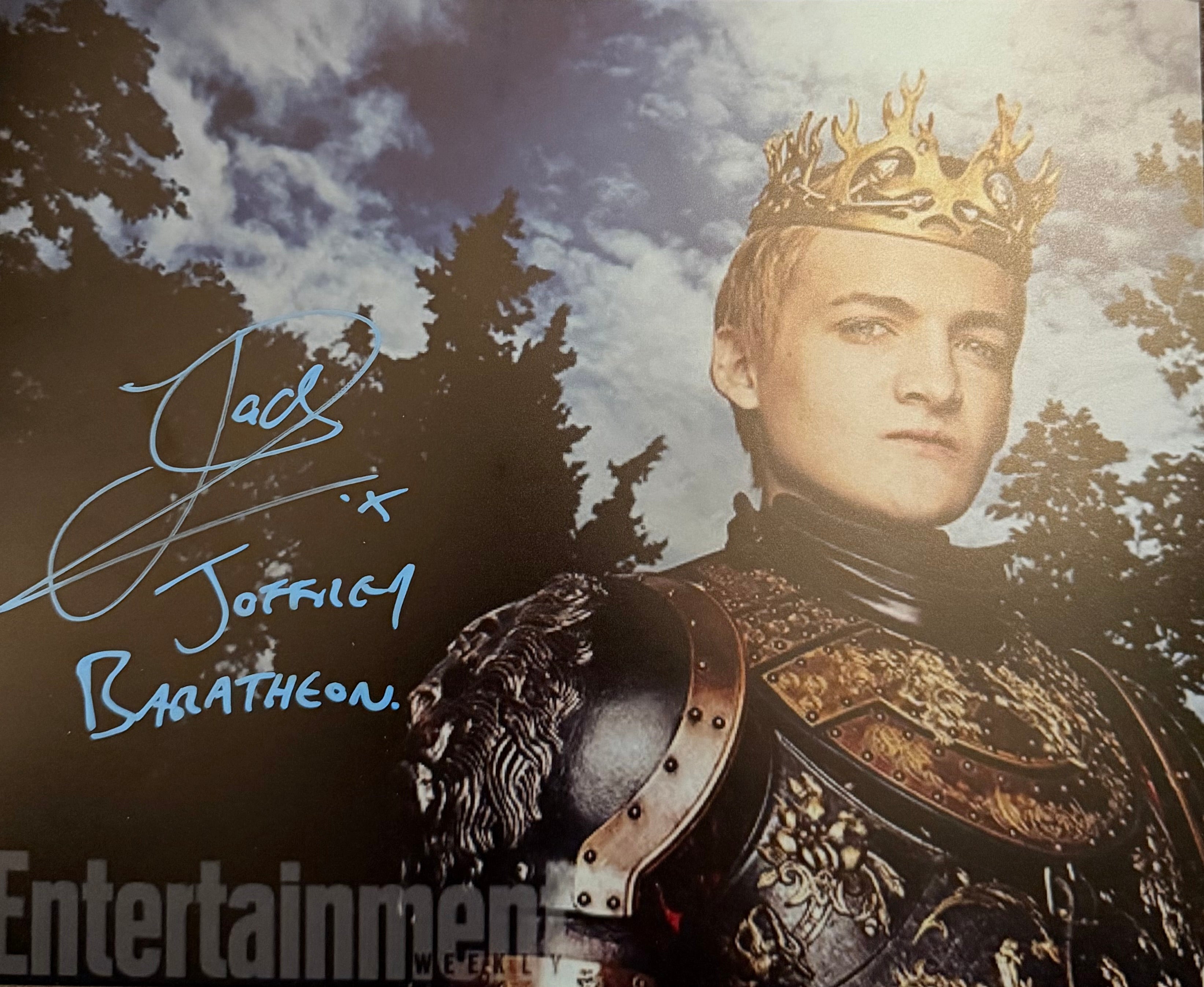 Jack Gleeson Exclusive Signed Collection | King Joffrey Baratheon
