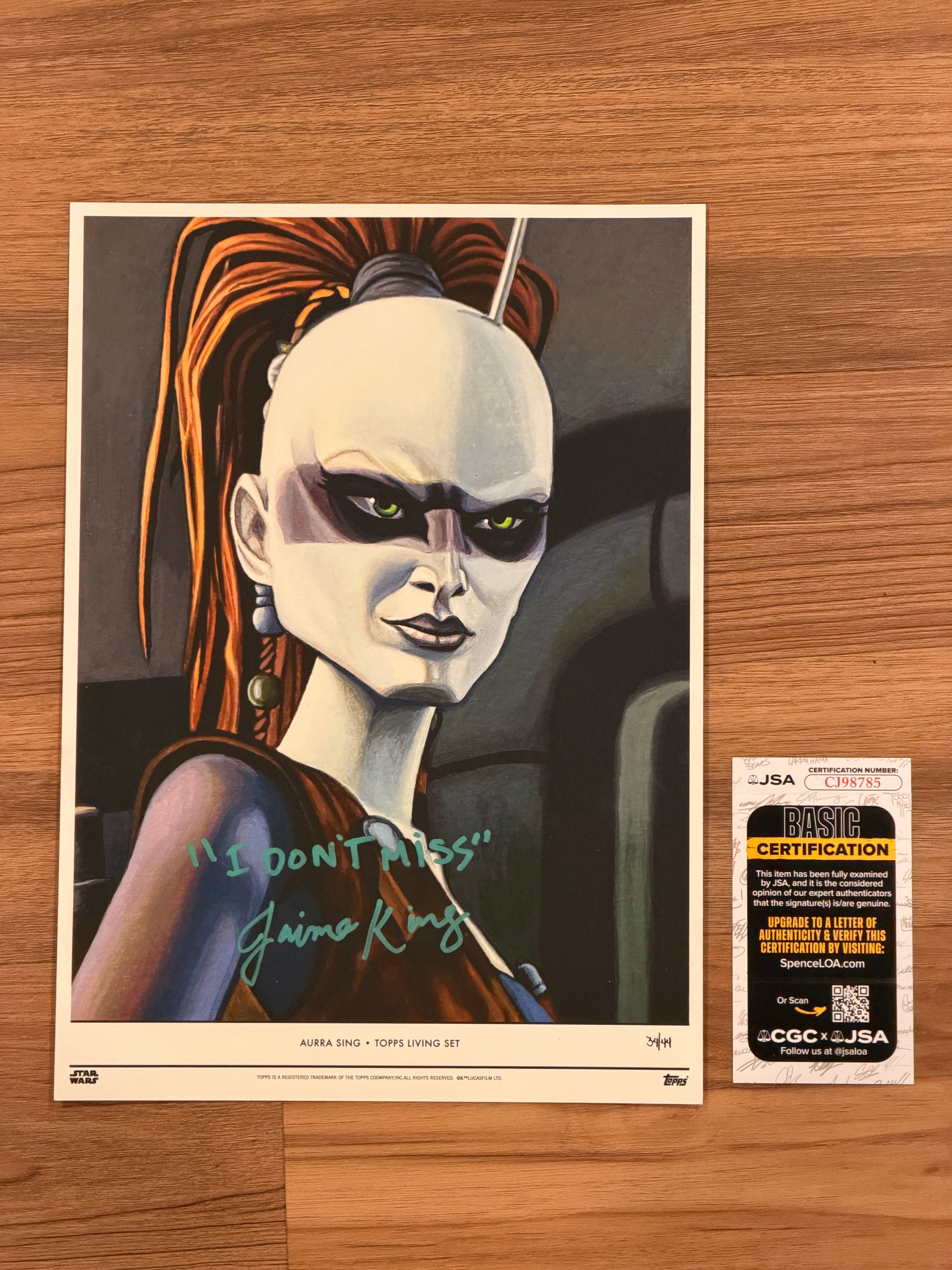 Jaime King Exclusive Signed Collection | Aurra Sing