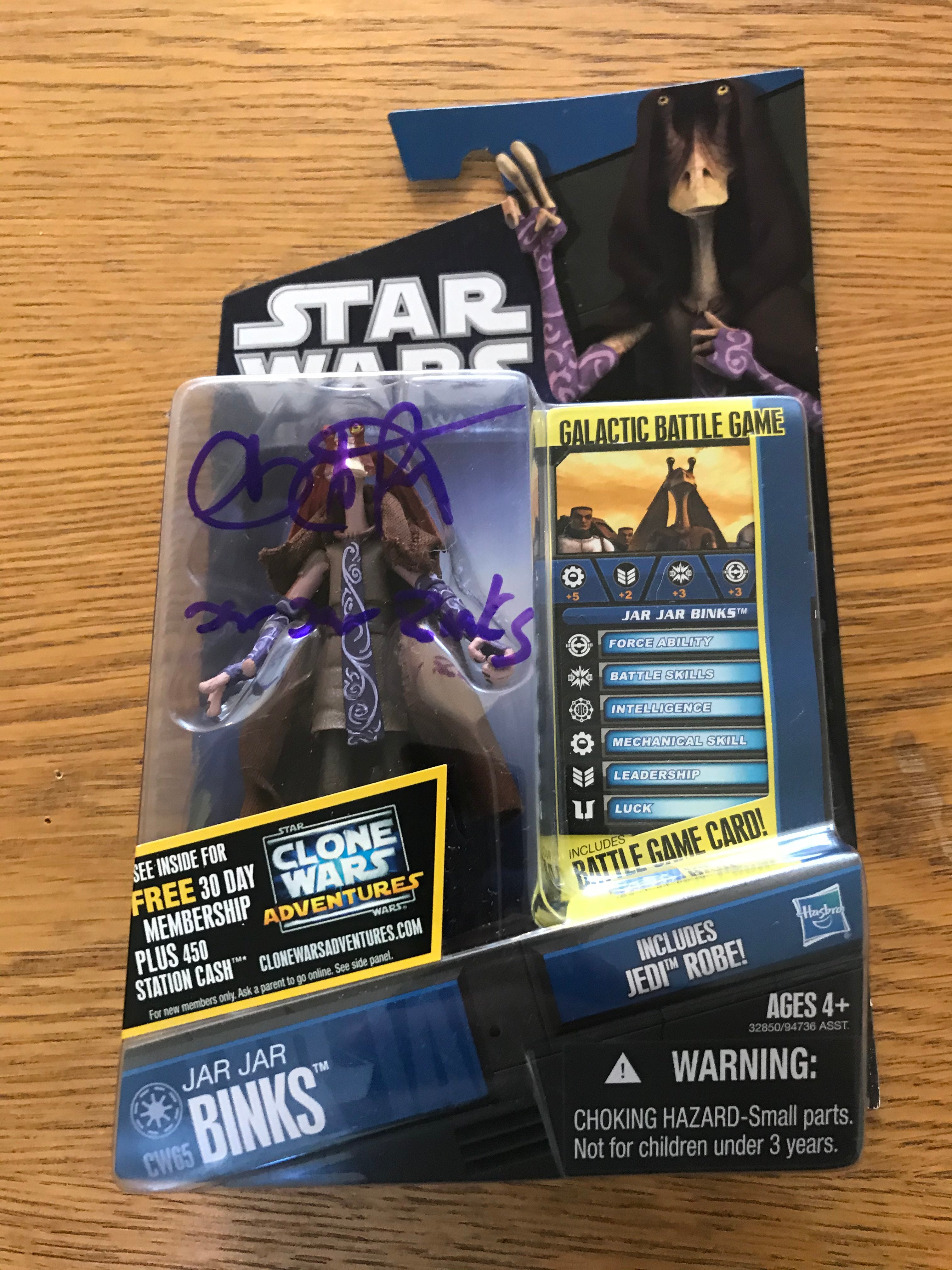 Ahmed Best Exclusive Signed Collection | Jar Jar Binks