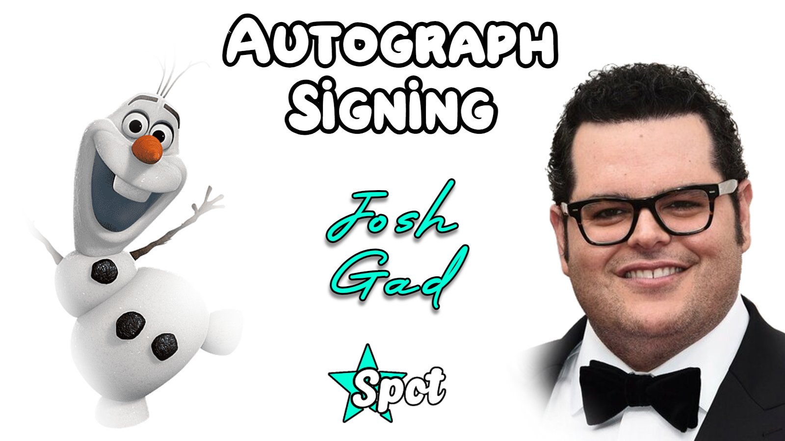 Josh Gad Autograph Signing