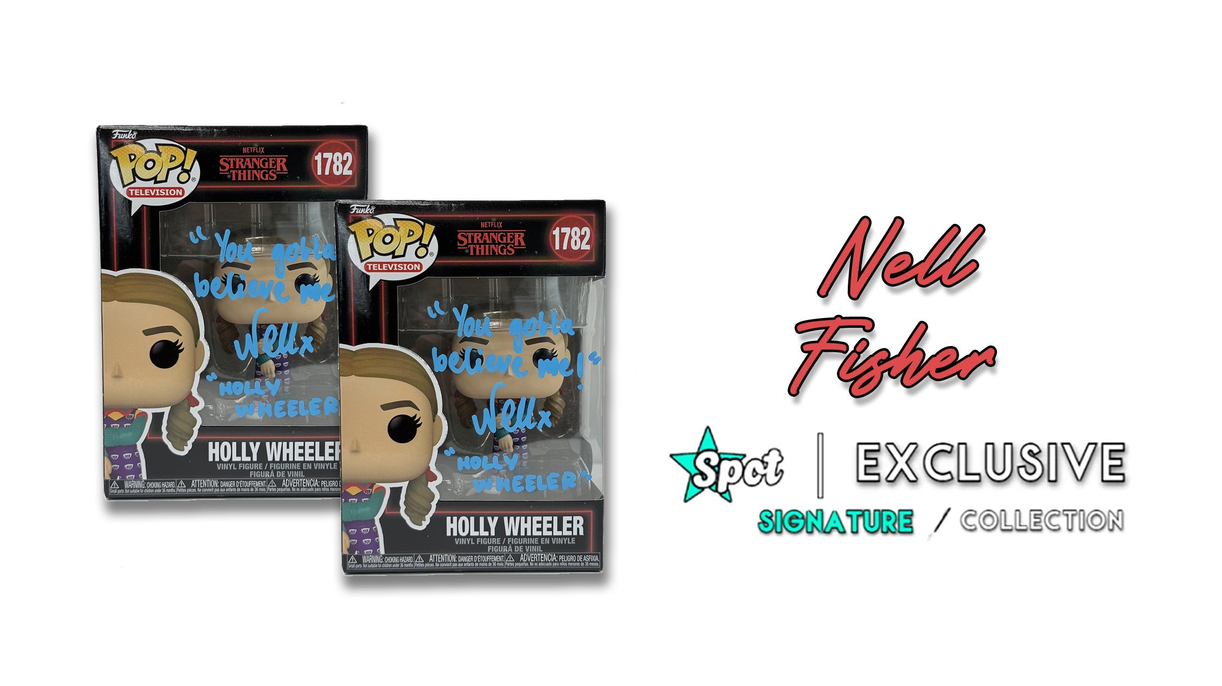 Nell Fisher signed Holly Wheeler Funko Pops – Limited Drop!