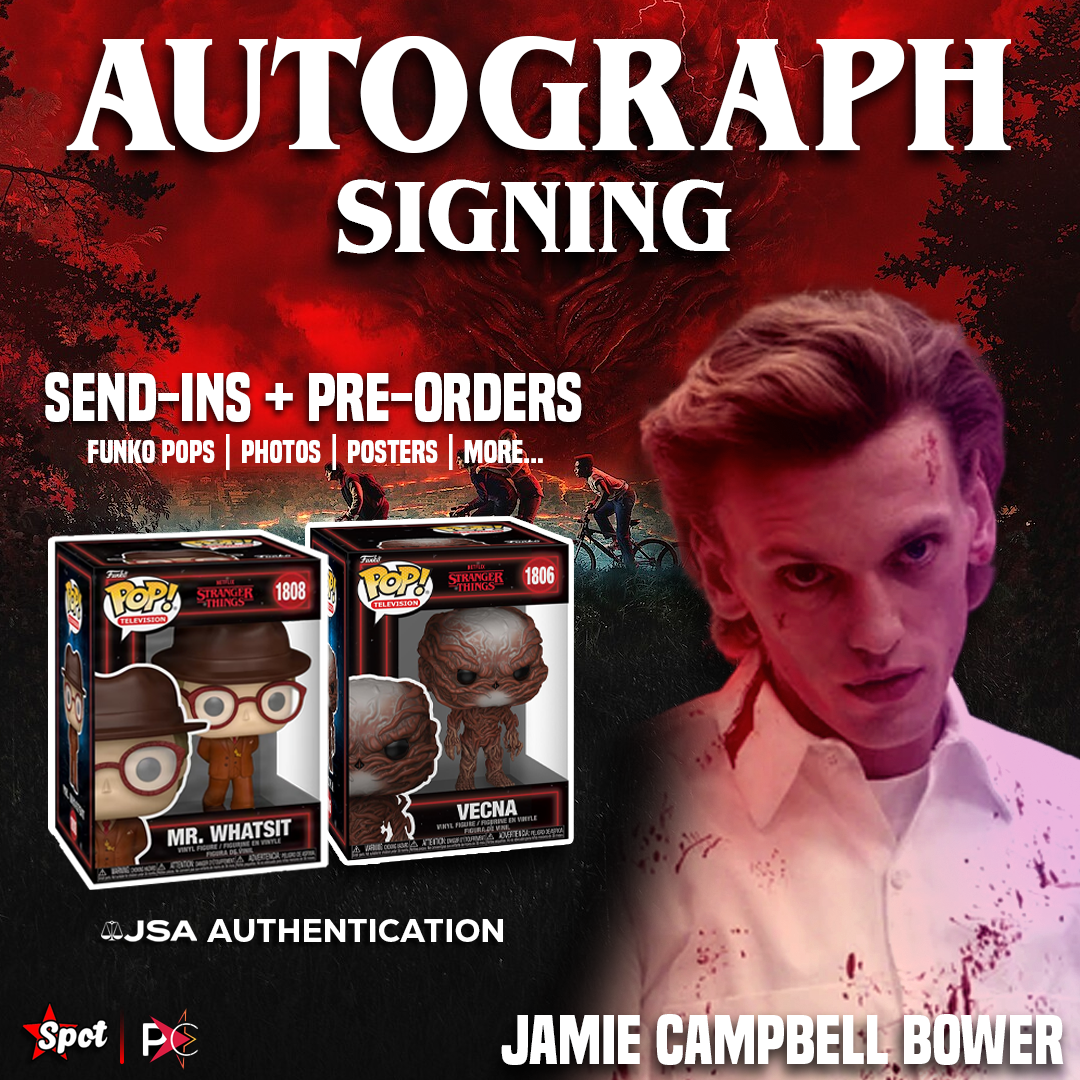 Jamie Campbell Bower to Sign for StarSpot! | Vecna / Henry Creel / 001 / Mr. Whatsit in Stranger Things