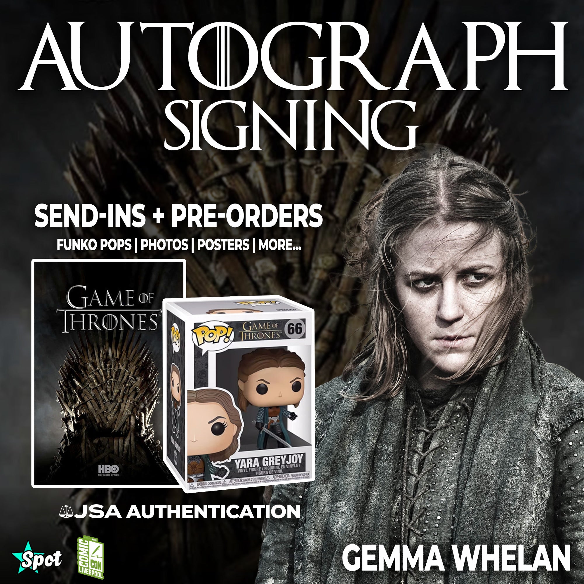 Gemma Whelan to Sign for StarSpot! | Yara Greyjoy in Game of Thrones