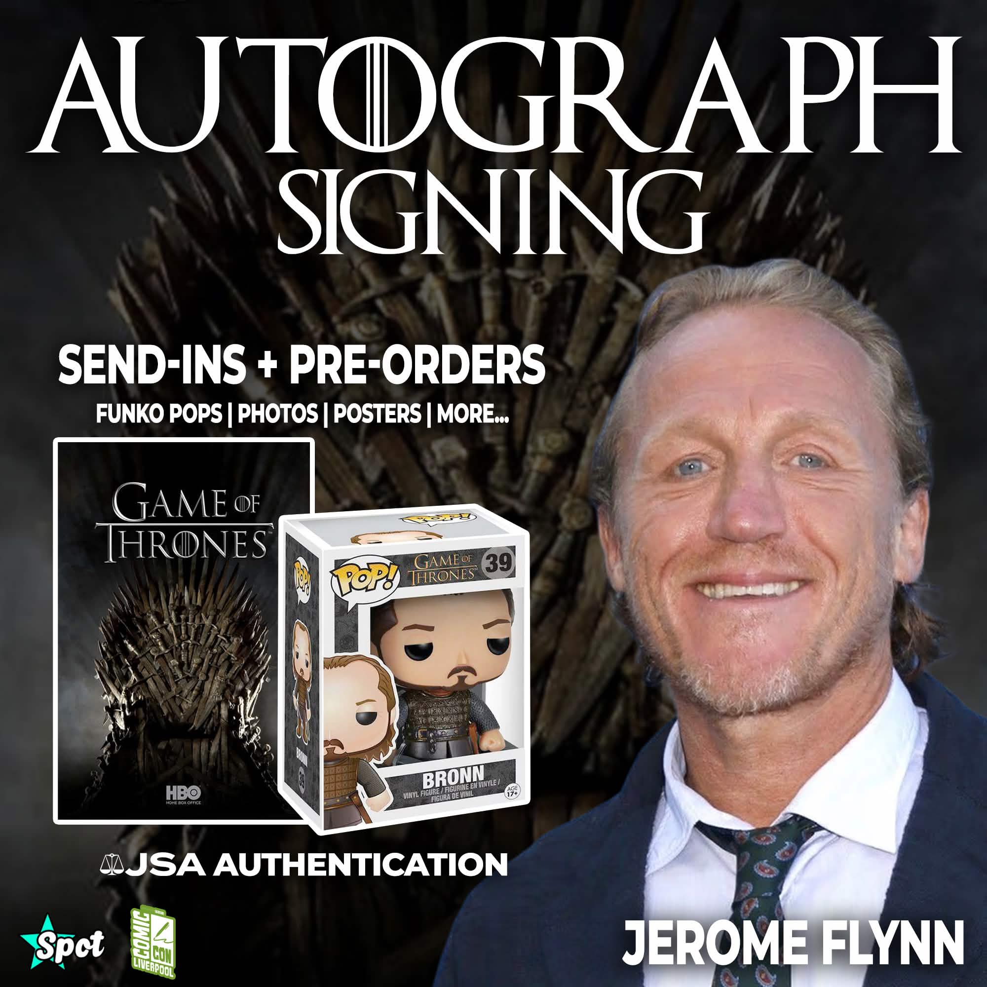 Jerome Flynn to Sign for StarSpot! | Bronn in Game of Thrones