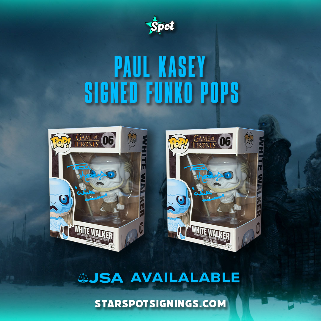 Paul Kasey Signed White Walker Funko Pops – Limited Drop!