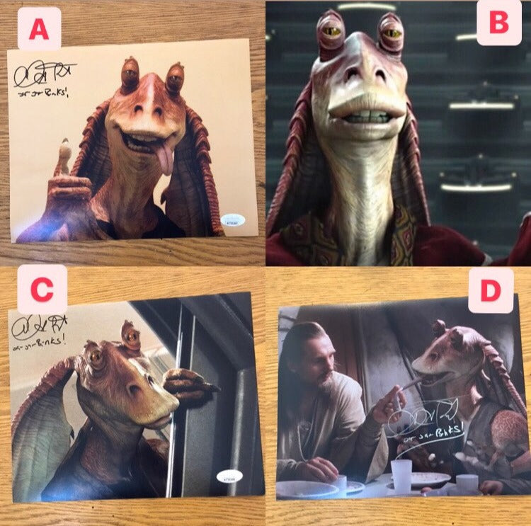 Ahmed Best Exclusive Signed Collection | Jar Jar Binks