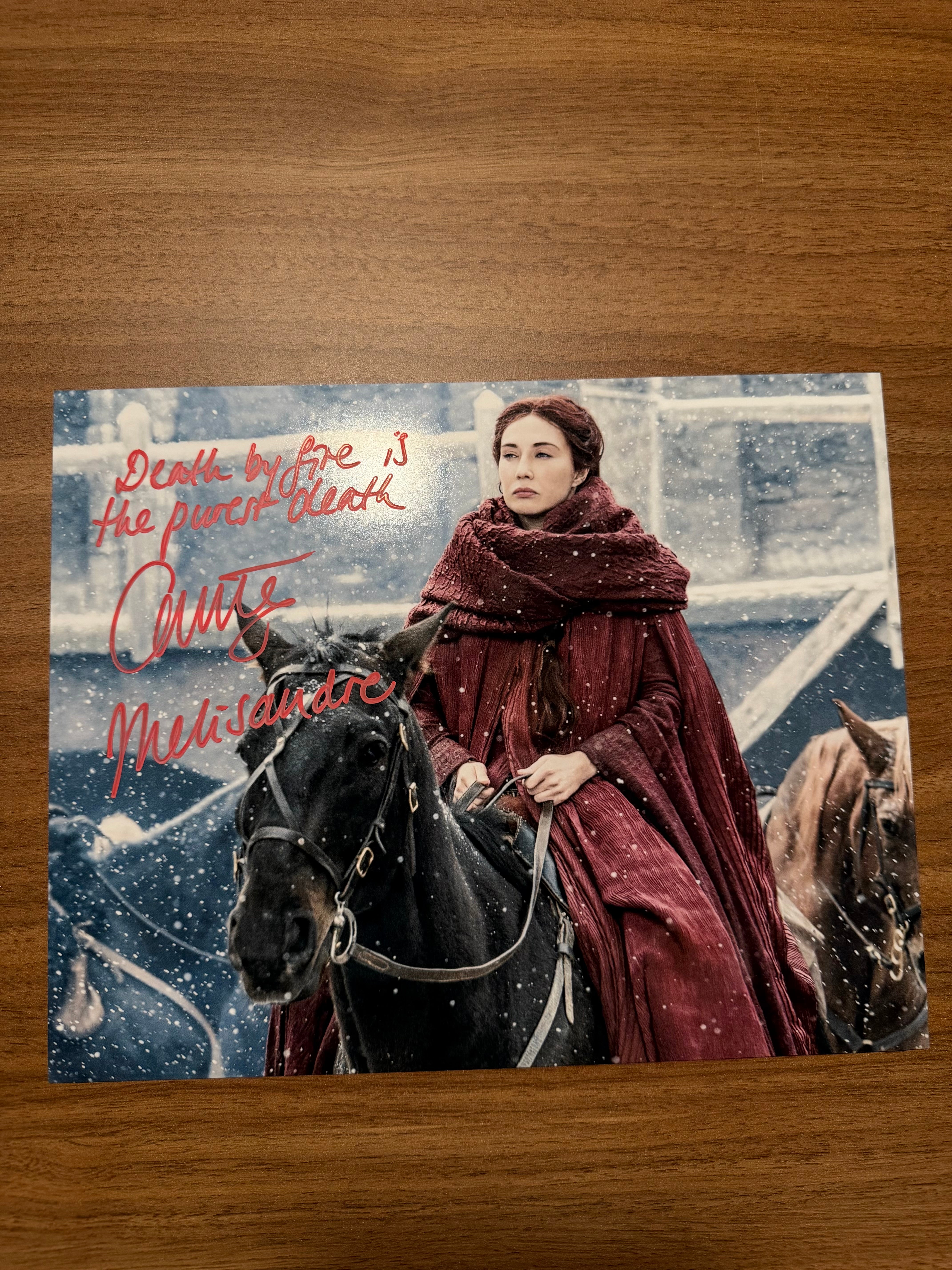 Carice van Houten Exclusive Signed Collection | Melisandre