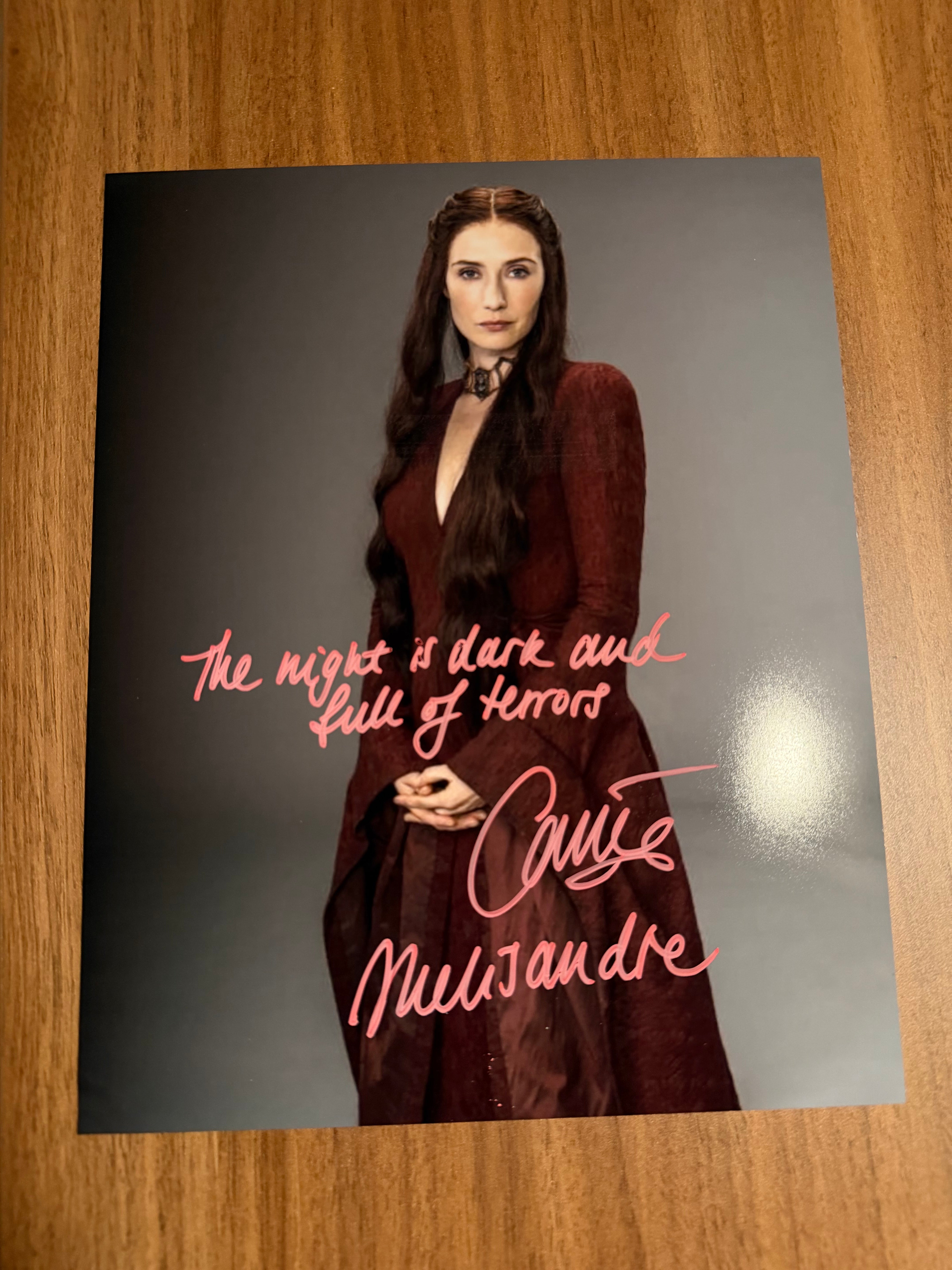 Carice van Houten Exclusive Signed Collection | Melisandre
