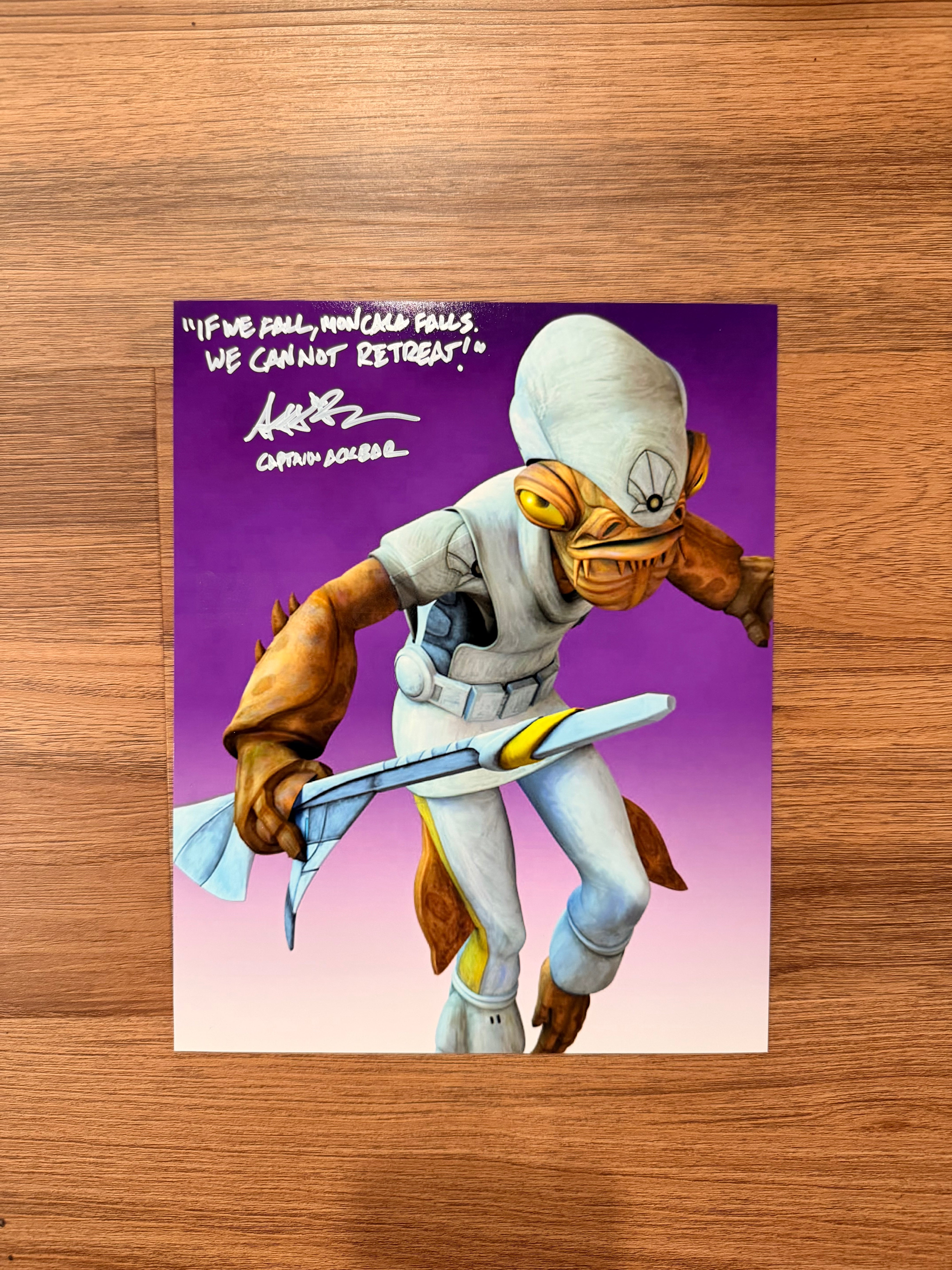 Artt Butler Exclusive Signed Collection | Captain Ackbar