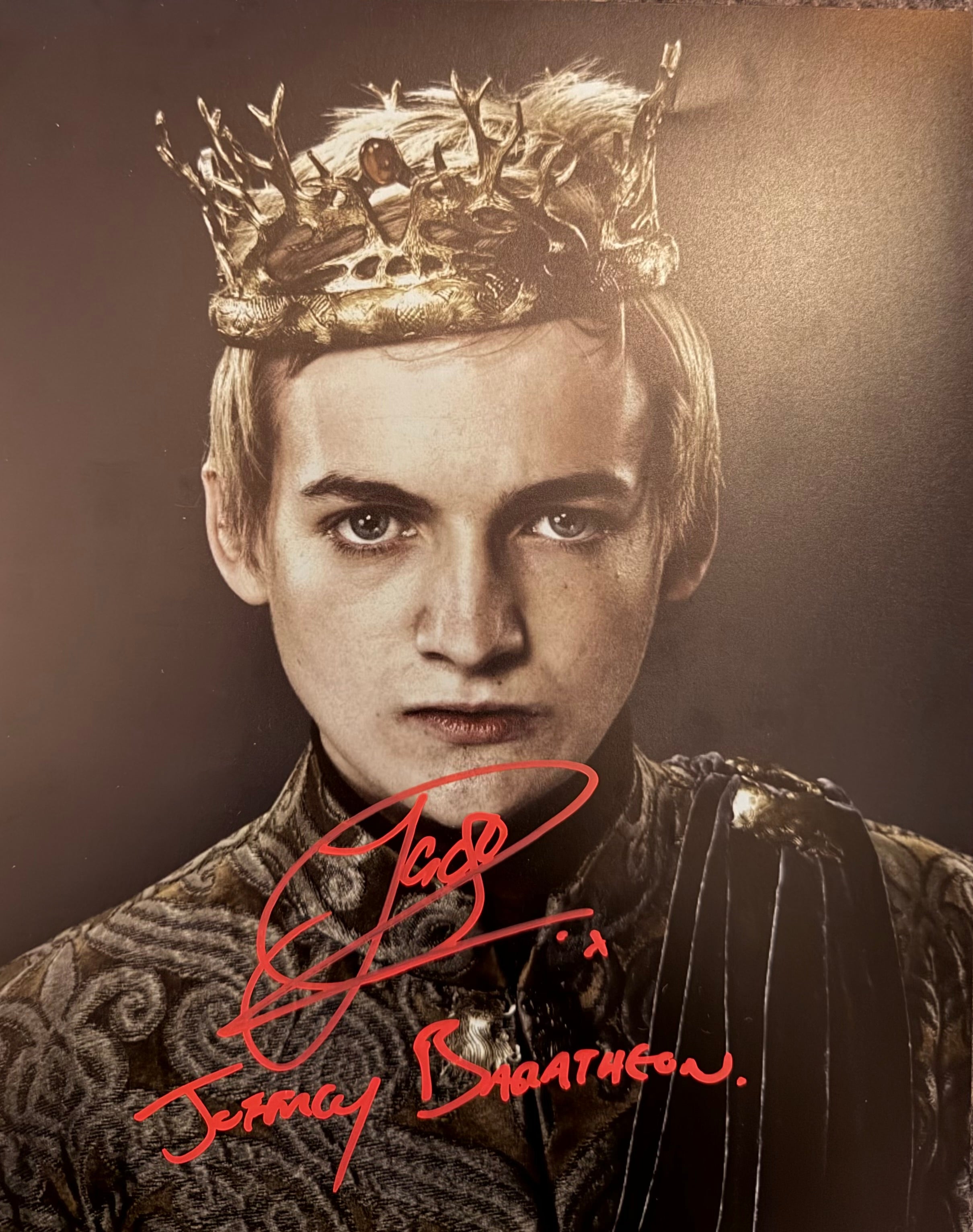 Jack Gleeson Exclusive Signed Collection | King Joffrey Baratheon
