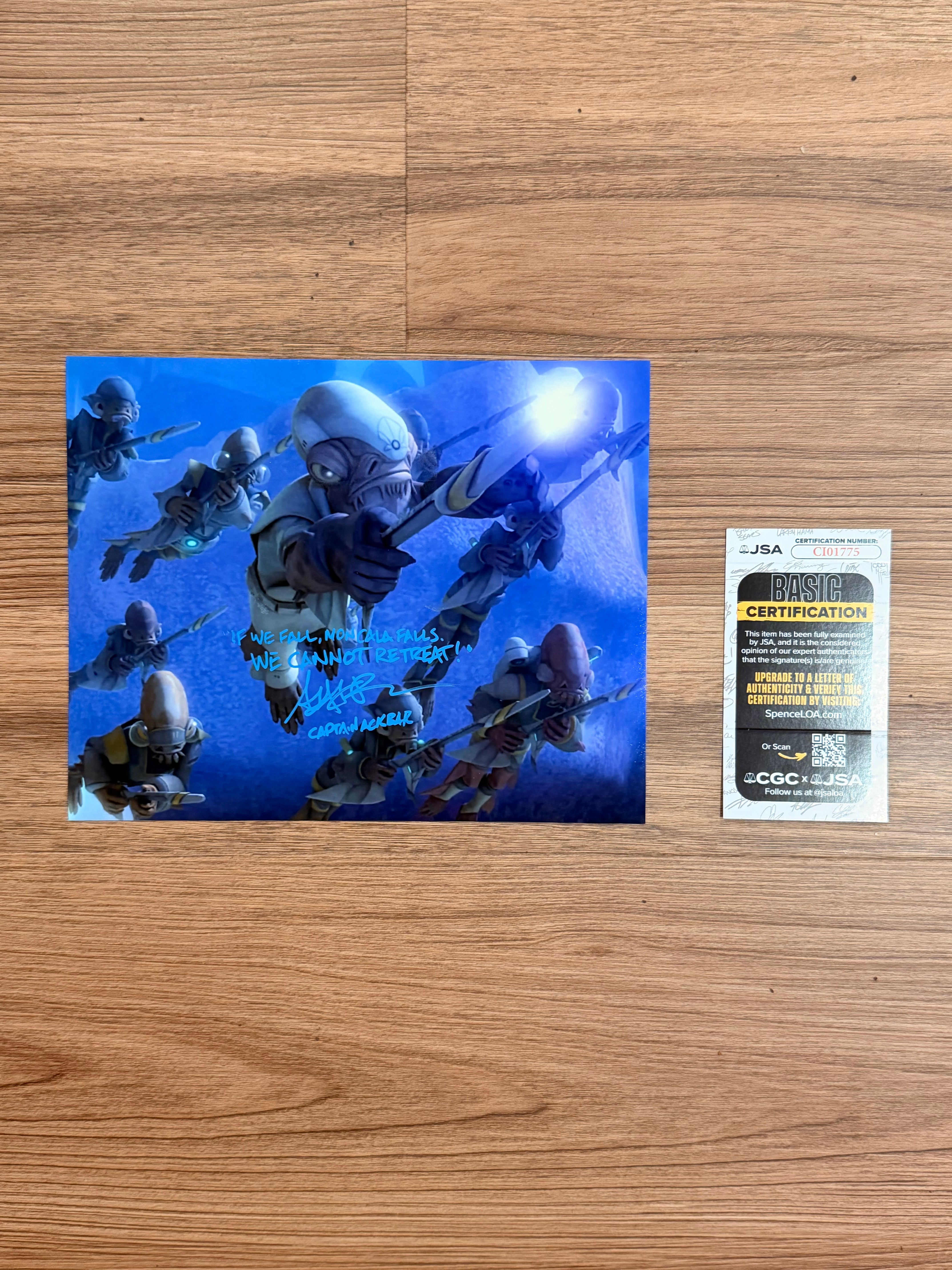 Artt Butler Exclusive Signed Collection | Captain Ackbar