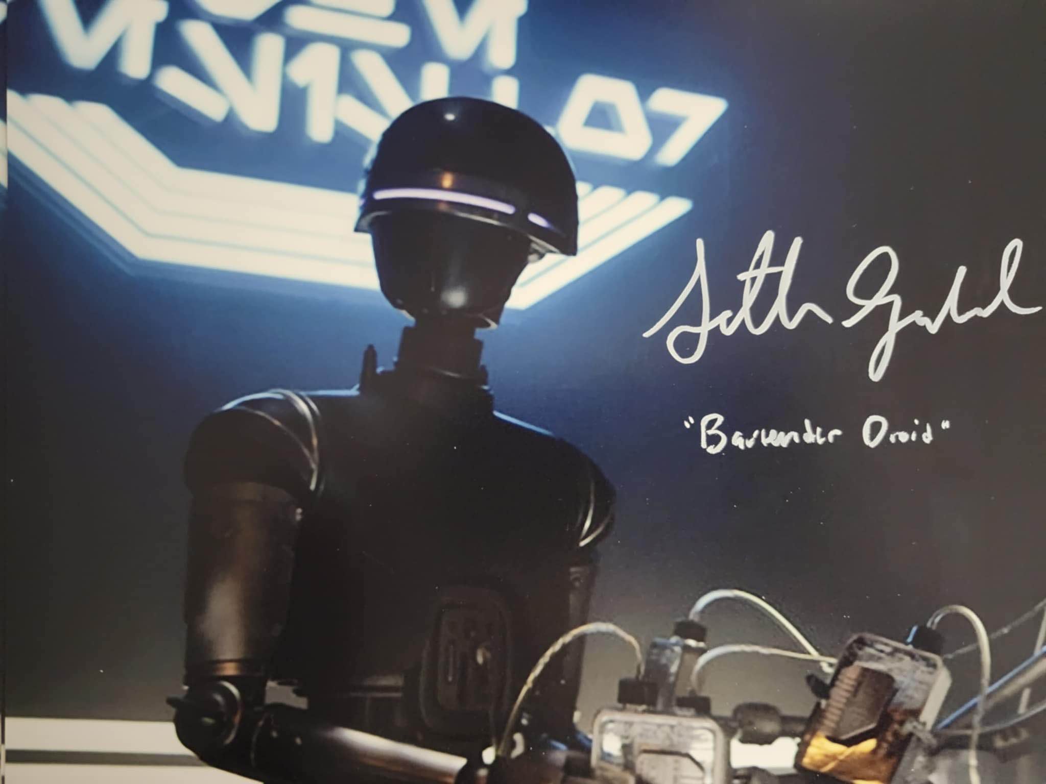 Seth Gabel Exclusive Signed Collection | Bartender Droid